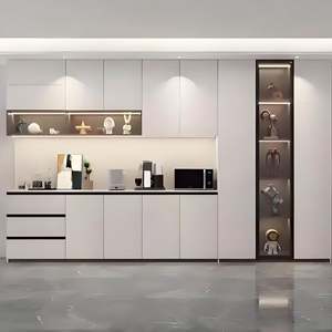 Buffet en bois blanc de luxe, armoire de rangement pour le salon, la cuisine, la chambre ou l'appartement - Product Image 2