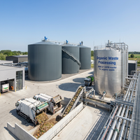 Digesteur anaérobie Schumann Tank Heavy Duty 5000m |   Réacteur CSTR SS316 à double agitation |   Automatique |   Durée de vie de 25 ans |
