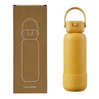 Bouteille d'eau isotherme YEWAY en acier inoxydable avec paille, double paroi sous vide, anti-fuite, pour la gym et le fitness, haute qualité