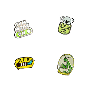 Broches en métal émaillé personnalisées en gros, badges de revers souvenirs touristiques, broches de dessin animé imprimées en 2D, décorations réutilisables pour vêtements - Product Image 6
