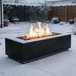 PANSEE 1450mm Moderno Braciere da Esterno Autoportante in Acciaio Inox per Villa, Giardino, Soggiorno, Alimentazione a Legna/Gas/Etanolo/Elettronica/3D - Product Image 2
