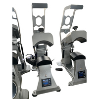 Presse à chaud numérique semi-automatique à plat avec contrôle précis de la température, 220V, nouvelle machine avec minuterie 999 secondes pour l'impression sur casquettes