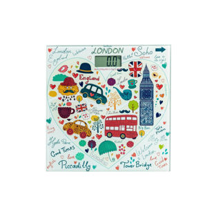 डिजिटल बॉडी स्केल सेंसर तकनीक 180 किलोग्राम क्षमता 6 मिमी टेम्पर्ड ग्लास बी इंडिकेटर होम बाथरूम के लिए फिटनेस स्वास्थ्य - Product Image 5