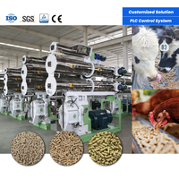 Máquina Automática para Producción de Pienso para Peces LUODATE 7-15TPH con Tamaños de Pellets Personalizables y Construcción de Acero al Carbono