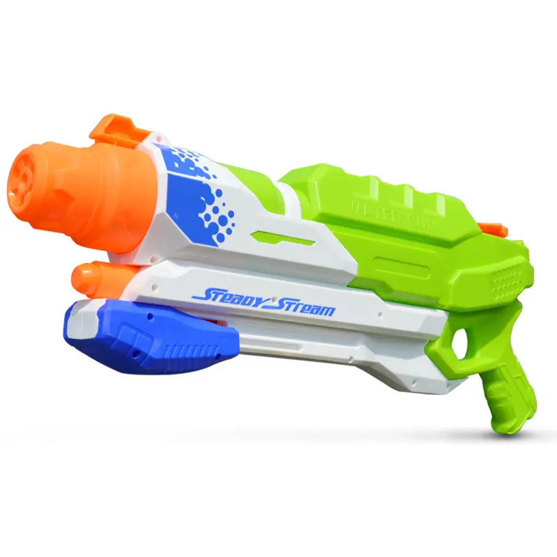 कस्टम गर्म सस्ते प्लास्टिक सुरक्षित शक्तिशाली हवा के दबाव के लिए शूटिंग बड़ा खिलौना पानी बंदूक बच्चे