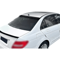 Aileron arrière en ABS noir brillant et motif carbone, adapté aux Mercedes-Benz Classe C W204 C180 C200 2008-2014