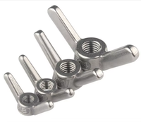 Écrou à oreilles DIN315 en acier inoxydable 304, vente en gros, écrou papillon M8, écrou à oreilles M10 en acier, zincé