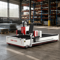 Machine de découpe laser à fibre SIGN-3015 3000W, 3000*1500mm, haute précision pour acier au carbone, acier inoxydable, tôle d'aluminium