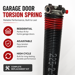 Garage <b>Door</b> Torsion <b>Spring</b> Residential Adjustable Durable High Cycle Garage <b>Door</b> <b>Springs</b> Cones Replacement Kit - Product Image 1