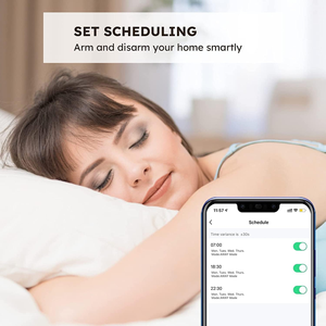 Système de sécurité domestique sans fil <span class=keywords><strong>AGSHOME</strong></span>, application intelligente Tuya, télécommande, compatible Alexa et Google, portable, garantie 1 an, capteur de porte - Product Image 5