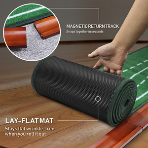 Nouveau kit d'entraînement de <span class=keywords><strong>golf</strong></span> d'intérieur 2025 – <span class=keywords><strong>Tapis</strong></span> de mini-<span class=keywords><strong>golf</strong></span> vert avec équipement et aides à l'entraînement de <span class=keywords><strong>golf</strong></span> - Product Image 4