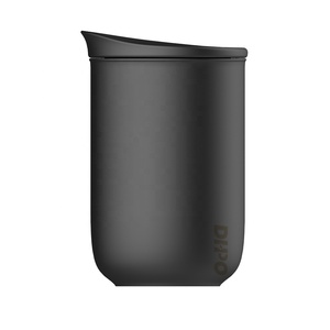 Taza de Café de Porcelana China Azul de Doble Pared Personalizada con Tapa, Taza de Viaje de Cerámica de 360 ml, Aislamiento Térmico Ecológico para Camping - Product Image 1