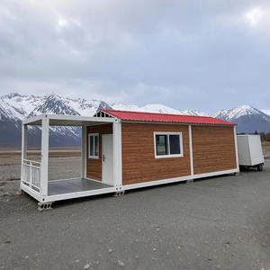 Casa prefabricada desmontable de 20 pies con contenedor, casa de diseño de Villa pequeña de 40 pies, casa contenedor con techo inclinado - Product Image 4