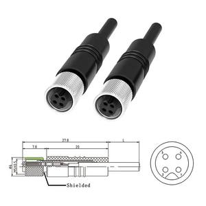 Conector Circular Impermeable M5, Nuevos Conjuntos de Conectores de Aviación, Cable de 4 Pines Blindado, Conectores de Cable con Enchufe para Soldar - Product Image 4