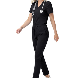 Scrub gigi lengan pendek wanita Set kustom seragam kerja kedokteran gigi scrub Perawatan dibuat isolasi bedah spandeks - Product Image 5