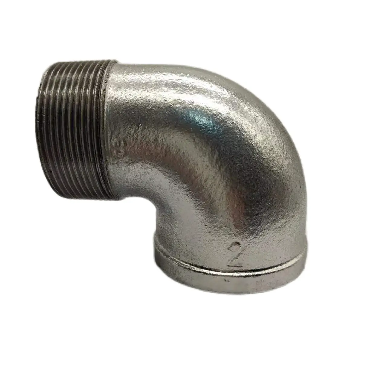 casting hot dipped galvanized iron pipe fittings street elbow 90 degrees for water gas connection Galvanized street elbow
