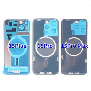 Back Cover Glass+Iron Plate +Magnetic Metal Ring Replacement for iPhone 14 15 16 17 Pro Max Cracked Rear Door Housing Repair - Product Image 6