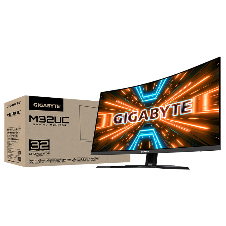 GIGABYTE M32UC 32-Inch 4K Curved Gaming Monitor, 144Hz, 1ms