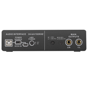 Iluminación de <span class=keywords><strong>audio</strong></span> y video profesional Nueva interfaz USB Mezclador profesional Tarjeta de sonido para computadora Karaoke Grabación de estudio en vivo externo - Product Image 5