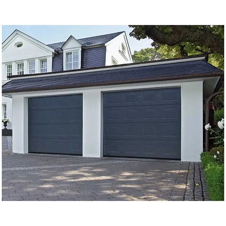 Universal Remote Galvanized Steel Roll Up Door Insulated Sliding Automatic Garage Door Residential with Pedestrian Access