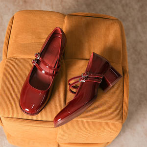 Elegantes y Modernos Zapatos de Tacón Alto con Plataforma y Diseño Mary Jane para Mujer, Ligeros, Casuales para Exteriores - Product Image 2