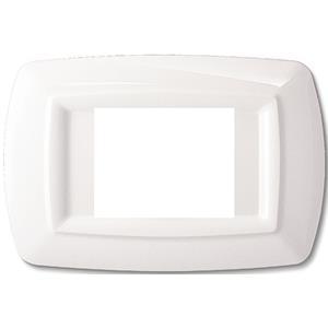 Placca di copertura per interruttore rotonda bianca per UNEL - Product Image 3