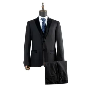 High Quality Latest Design Slim Fit Coat Pant Vest 3 Piece Men Business Suits 2020