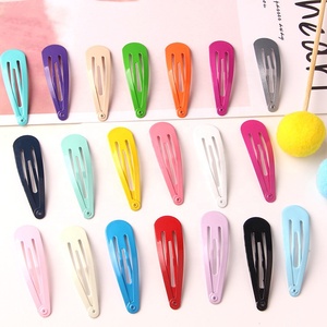 <span class=keywords><strong>MIO</strong></span> 5cm Surtido de niñas Color sólido Moda Snap Hair Clip Metal Mini Snap Hair Barrette Accesorios Niños Bb Hair Clip personalizado - Product Image 3