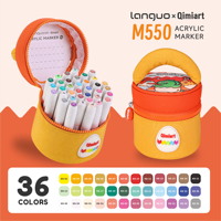 Lot de 36 marqueurs acryliques liquides multicolores en forme d'œuf pour enfants, résistants à l'eau, pour roche, tissu, verre
