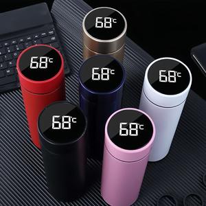 Wholesale Double-layer Water Bottle Vacuum Insulated Outdoor Mug Stainless Steel Thermal with Temperature for Hot - Product Image 5