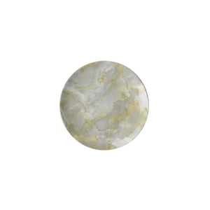 Gray & Yellow <b>Marble</b> Simulation Luxury Hotel Restaurant Wedding State Banquet Event Pink Palm Wholesale 8-Inch Dessert Plate - Product Image 1
