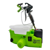 NOUVEAU MASTER SG0018 Pistolet de pulvérisation sans air HVLP portable à batterie lithium DC 21V, réservoir de 1400 ml, qualité industrielle, moteur 500W, alimentation par courroie