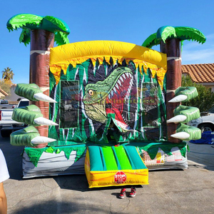 Castillo hinchable de T-rex <b>inflatable</b> bouncer for kids commercial grade bounce <b>house</b> jumping bouncy castle - Product Image 1