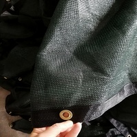 Filet pare-soleil vert foncé 150 g/m² en tricot warp, occultant 95 % des rayons UV, en HDPE, pour clôture de jardin et protection contre le vent, pour usage extérieur