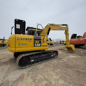 Excavadora Usada Komatsu PC130 de 13 Toneladas, Excavadora Hidráulica de Orugas de Segunda Mano de Japón, Excavadora Mediana Original PC130-7 pc130-8 - Product Image 4