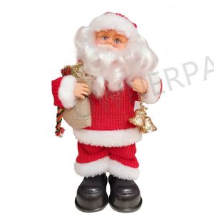 Poupée en peluche Père Noël debout, décorations de Noël animées d'extérieur avec <span class=keywords><strong>musique</strong></span> - Product Image 6