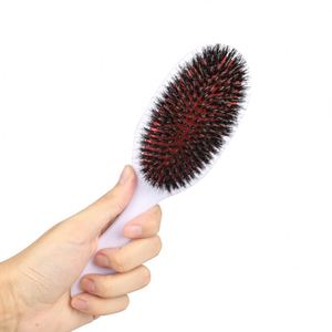 Brosse démêlante en poils de sanglier pour usage quotidien essentiel, couleur unie, avec coussin d'air massant, vente en gros, multi-packs - Product Image 4