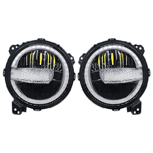 Phare LED rond de 9 pouces DOT avec anneau halo blanc DRL pour <span class=keywords><strong>Jeep</strong></span> <span class=keywords><strong>Wrangler</strong></span> Sport Sports Sahara MOAB 2018 2019 - Product Image 1