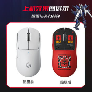 Coque de souris de jeu à couverture complète, antidérapante, mate, design Gundam pour Logitech G Pro Wireless - Product Image 5