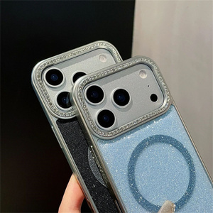 Funda de Lujo con Brillantina y Diamantes para iPhone 18Pro 17 Air 16 15 14 Plus 13 12 Pro Max 11, Carga Inalámbrica Magnética - Product Image 4