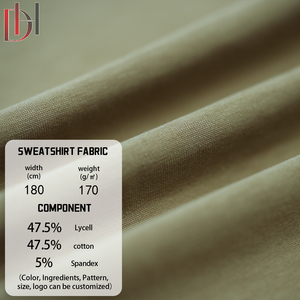 Tùy Chỉnh Chất Lượng Cao Hữu Cơ Đồng Bằng Nhuộm Dệt Kim Tricot Mềm Căng Bông Lyocell Vải May Mặc Cho Cô Gái Và Chàng Trai Thể Thao - Product Image 2