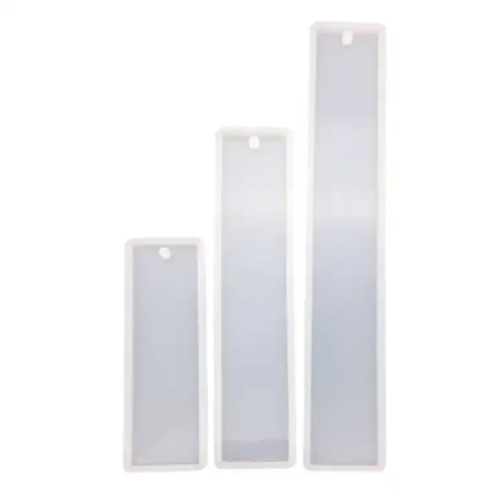 wholesale 3 sizes blank bookmark silicone