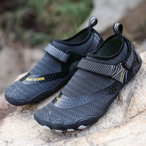 Chaussures d'eau unisexes, dessus en mesh, semelle en caoutchouc antidérapante, été, plage, randonnée, trekking, bout fermé - Product Image 1
