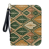 Housse de protection pour Bible, directement de l'usine, avec imprimé botanique tropical et diamants Taro, fermeture éclair, idéale pour les voyages quotidiens, l'église, le shopping et les loisirs.