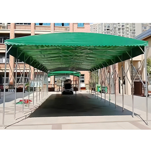 Auvent pliant mobile d'extérieur sur mesure pour usine, type push-pull, avec protection solaire - Product Image 5