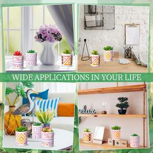 12 Macetas de Cerámica para Pintar, Macetas de Cerámica Listas para Pintar, Mini Macetas de Cerámica para Suculentas, Mini Macetas para Plantas - Product Image 6