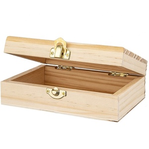 Hộp Gỗ Nhỏ Để Làm Đồ Thủ Công Hộp Quà Tặng Trang Sức Bằng Gỗ Hình Chữ Nhật Có Nắp Đậy - Product Image 2