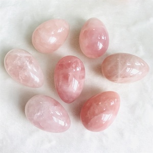 Vente en gros d'oeufs <span class=keywords><strong>de</strong></span> Yoni en cristaux personnalisés Oeufs <span class=keywords><strong>de</strong></span> Yoni en <span class=keywords><strong>quartz</strong></span> <span class=keywords><strong>rose</strong></span> naturel pour femmes - Product Image 1