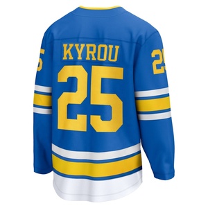 Jersey de Hockey sobre Hielo Bordado al por Mayor de los St. Louis Blues # 50 Binnington # 63 Vecinos de Jake # Uniforme de Hockey Kyrou 25 - Product Image 5