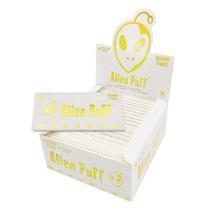 Papel de liar HP109-AP tamaño king size, delgado, 100% goma natural sin blanquear, color marrón, con cierre magnético y filtros. - Product Image 2